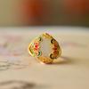 Anillo de jade hetiano con forma de huevo, estilo chino, plata 925, esmalte, HTYR036