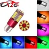Suministro T10 LED rojo lámpara de posición decodificadora 3014 57SMD foco colorido superbrillante infinito lámpara de placa de matrícula foco