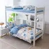 Novo Modelo 2025 Conjunto de Três Peças 100% Algodão para Estudantes Conjunto de Roupa de Cama Puro Algodão para Dormitório Estudantil