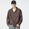 Nueva Camisa de Mezclilla Nueva para Primavera y Otoño 2026, Casual Versátil de Corte Holgado, Camisa Chaqueta Texturizada de Hombros Caídos de Manga Larga para Jóvenes