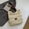 Bolsa Tejida Shuai Mi Home para Mujer 2026 Nueva Bolso de Paja de Gran Capacidad Bolso de Hombro para Vacaciones en la Costa Bolso Tote