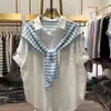 2026 Xale Simples Solto Camisa Falsa de Duas Peças para Mulheres Nova Moda Casual Artística de Primavera e Outono Blusa de Chiffon Tendência