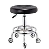 Banqueta de polia para barbearia banqueta de beleza cadeira giratória com encosto para salão de cabeleireiro banqueta redonda elevatória para salão de cabeleireiro banqueta de mestre