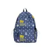 Mochila de Costas Duplas Estrela Letra Retro Americana Estilo High Street Ins Feminina Grande Capacidade Bolsa para Livros Ensino Fundamental Médio Mochila Leve Feminina