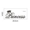 Comércio exterior Inglês Princesa Coroa quarto varanda dormitório decoração para casa adesivos de parede autoadesivos atacado transfronteiriço