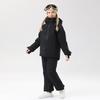 Traje de esquí para niños de invierno para exteriores, traje grueso impermeable, chaqueta de invierno cálida para niños y niñas