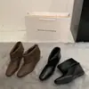 Botas Cortas Convertibles de Cuadrado para Aumentar Altura, Estilo Coreano, Otoño 2026, Botas de Moda Versátiles y Elegantes sin Cordones