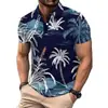 Amazon Transfronterizo Europeo y Americano, Estación Independiente Impresión Digital 3D Moda Masculina Casual Playeras Polo Venta Directa de Fábrica