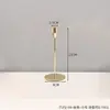 Portavelas nostálgico de hierro estilo europeo, decoración creativa para mesa de restaurante, estilo retro romántico, accesorios para cena a la luz de las velas del hogar