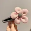 Presilha de cabelo de crocodilo com laço fofo para mulheres, presilha de garra de cabelo super estilosa 2026, acessório de cabelo