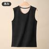 Chaleco Térmico para Hombre con Forro de Felpa, Engrosado para Otoño e Invierno, Camiseta sin Mangas de Capa Base para Jóvenes, A Prueba de Frío