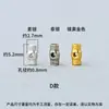 Nuevas Cuentas de Plata Geométricas de Plata de Ley S925, Cuentas Sueltas, Cuentas Espaciadoras, Para Manualidades de Cuentas, Enhebrado, Accesorios para Joyería de Plata, Materiales, Cuentas de Grano de Arroz