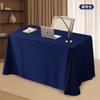 Toalha de mesa de reunião personalizada, conjunto de mesa de luxo leve, toalha de mesa retangular, grossa, verde escuro, toalha de mesa de cetim para entrada na exposição