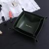 Caja de almacenamiento de cuero europea al por mayor cosméticos bandeja de cuero simple para escritorio caja de almacenamiento de llaves para porche transfronterizo