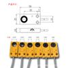 Sensor de Proximidade de Anel para Máquina de Parafusar Três Fios NPN Normalmente Aberto Normalmente Fechado CC 12V24V Sensor Metálico