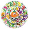 50 pegatinas originales de grafiti de frutas y verduras con expresión de dibujos animados, para decorar bolsas, maletas, fundas de teléfono y tazas de agua.