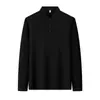 Camisa Polo de Manga Larga Waffle Grueso 5A Antibacteriano con Forro de Polar para Trabajo, Camisa Polo de Grupo con Logo Corporativo Personalizado