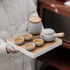 Conjunto de Chá Hotel Todas as Estações 2.0 Conjunto de Chá Lazer Moderno Escritório Estilo Japonês Viagem Uso Doméstico Simples Bandeja de Chá Kung Fu