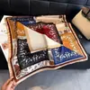 Lenço de seda com padrão espinha de peixe, lenço de pescoço respirável com estampa paisley, lenço quadrado decorativo, lenço pequeno vintage com blocos de cor para viagem