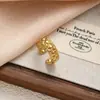 Anillos de Acero de Titanio Europeos y Americanos de Moda con Diseños Geométricos de Plantas, Frutas, Fresas, Espigas de Trigo y Estrellas de Cinco Puntas, Anillos Abiertos Ajustables