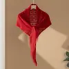 Xale Triangular Quente de Inverno Versátil Estilo Coreano Moda Retrô Franjas Vazado Caxemira Tricô Feminino