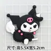 Grandes Pegatinas 3D de Dibujos Animados con Cinnamoroll, Hello Kitty, Kuromi, Accesorios de Pegamento Suave para Bricolaje para Fundas de Teléfono, Pantuflas, Decoraciones
