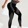 Calça Legging Esportiva de Corrida para Mulheres, Cintura Alta, Levanta Bumbum, Sem Costura, Justa ao Corpo, Elástica, Secagem Rápida, para Treino e Yoga