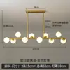 Luminária Pendente Molecular Nórdica para Restaurante Tendência Feijão Mágico Tira de Vidro Iluminação para Sala de Jantar Balcão de Bar Lâmpada de Personalidade para Designer