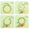 Festival del Bote del Dragón Cadena Colorida Zongzi DIY Colgante Portátil Hecho a Mano Pulsera para Niños con Cuentas Pulsera de Hilo Rojo para Mujeres