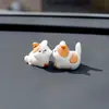Decoraciones para el interior del coche, figuras de animales de moda y lindas, perfectas para el tablero, la consola central o el espejo retrovisor