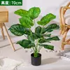 Sala de Estar Estilo Escandinavo Planta Verde Monstera Deliciosa Pequeno Vaso Planta Verde Falsa Enfeites Enfeites de Flores Artificiais Decorativos