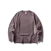Yidao Vintage 2026 Otoño Nuevo Estilo Montaña Exterior Bloque de Color Holgada Casual Deportiva Cuello Redondo Manga Larga Secado Rápido Camiseta