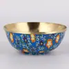 Tigela de Cobre latão puro tigela de arroz dourada decoração móveis para casa suprimentos para Buda suprimentos de tigela para frente de Buda ornamentos de adoração em casa