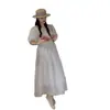 Vestido Verano Mujer 2025 Nuevo Reductor de Edad Versátil Cómodo Potenciador de Calidad Cuadros Vestido de Hada Tendencia