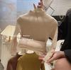 Suéter para Niños Suéter para Mujer Otoño e Invierno 2025 Suave y Ceroso Ajustado Elástico Cuello Alto Suéter Base para Niños Pequeños y Medianos