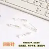 Venta Directa de Fábrica Portapines de Seguridad de Plástico Blanco Pin Universal para Insignia de Empleado de Empresa Hilo para Pin de Identificación