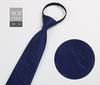 Gravata Masculina Preta de Fábrica Listrada Azul Gravata de Negócios Gravata com Zíper Sem Nó para Pessoas Preguiçosas em estoque Atacado