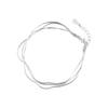 Pulsera sencilla de hueso de serpiente de estilo frío, moderna, versátil, multicapa, joyería geométrica, para mujer, hipster, otoño, nuevo producto de Corea del Sur