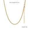 Collar Figaro de acero inoxidable chapado en oro de 18 quilates para mujer, estilo transfronterizo europeo y americano, cadena de acero de titanio combinable.