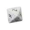 Dnd Dungeons and Dragons Jogo de Tabuleiro Dados Poliedros Sintéticos Pedra Turquesa Branca Conjunto de Sete Peças Z03 Dados de Jogo