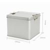 Caja de Lata con Cierre para Empaque de Pastel de Piña, Caja para Dulces de Boda con Cierre Deslizante, Caja de Regalo para Té, Caja de Metal de Grado Alimenticio, Caja de Lata Roja
