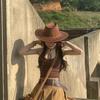 Sombrero vaquero occidental sombrero para el sol sombrero de sombra para mujer con ala ancha Xinjiang Xizang Yunnan Lijiang turismo foto sombrero de playa