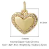 Distrito Lu Europa y Estados Unidos transfronterizo diy micro incrustado circonita pequeño colgante pulsera colgante accesorios amor geométrico simple accesorios