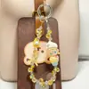 Cadena de Teléfono Linda Auténtica Pop Mart Llavero con Cuentas de Cristal Colgante para Niñas Accesorio Personalizado para Bolsa