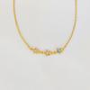Estrela de Cinco Pontas Arco-Íris Incrustada com Gipsofila Conjunto Corrente Cobre Banhado a Ouro Pedra Preciosa Corrente Doce Osso de Cobra para Namorada Pequeno Presente Joia