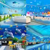 Mural Mundo Submarino piscina para bebés habitación infantil Tema estilo Marino hotel restaurante papel tapiz papel tapiz impermeable