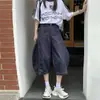 Pantalones Scimitar de Mezclilla High Street Americanos para Mujer, Nuevo de Verano de Cintura Alta Holgados Adelgazantes Versátiles Modernos Acortados de Pierna Ancha