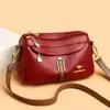 Bolso bandolera simple de moda para mujer, nuevo, versátil, textura de cuero suave, lujo ligero, casual, bandolera única, simple