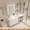 Gabinete de Banheiro com Cuba Cerâmica Integrada para Casa Combinação Moderna Simples Pia de Lavar Roupa terno Pia de Lavar para Banheiro