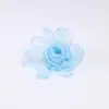 Accesorios de Flor Estéreo Hechos a Mano de 10 cm, Malla Artesanal con Borde Quemado, Suministros para Joyería DIY, Lote de Materiales de Tela Pequeños y Frescos
